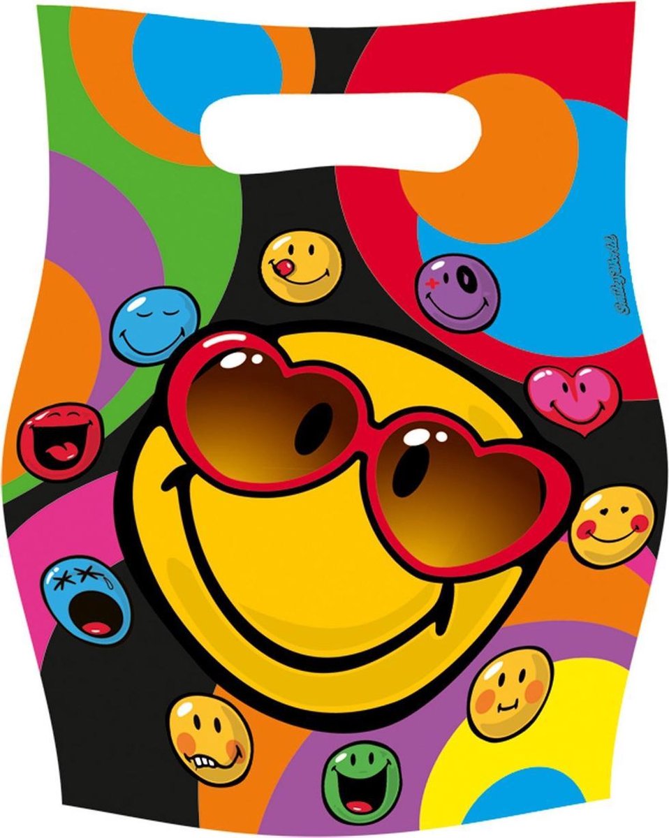 Smiley Uitdeelzakjes 24