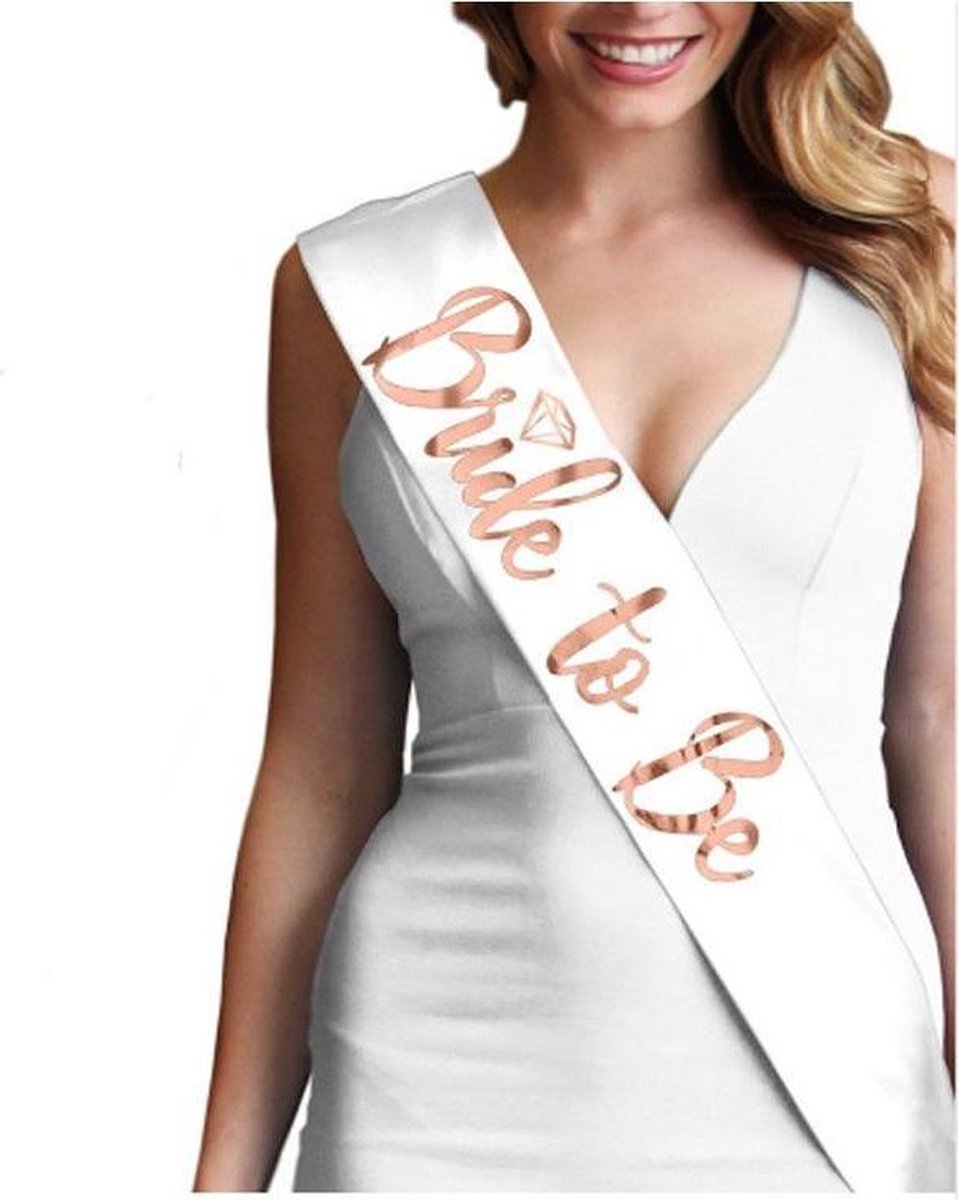 Bride to be sjerp -sjerp voor Vrijgezellenfeest - Bride to be - Bachelorette party - Sjerp - Bruid -bruilof sjerp -bride to be schouderriem   - Versiering - Decoratie - Bruiloft -bride to be cadeau -vrijgezellenfeest bride to be - 80 cm