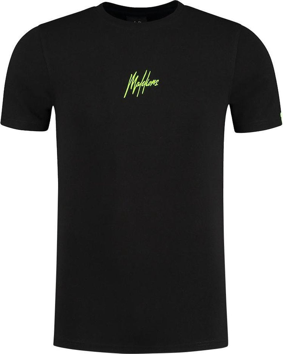 Malelions Gyzo T-Shirt - Black/Neon Yellow - XS