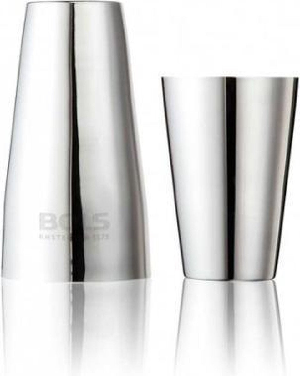 Luxe Bols Cocktail Shaker Tin on Tin - Polished RVS Shaker - Cocktail Set