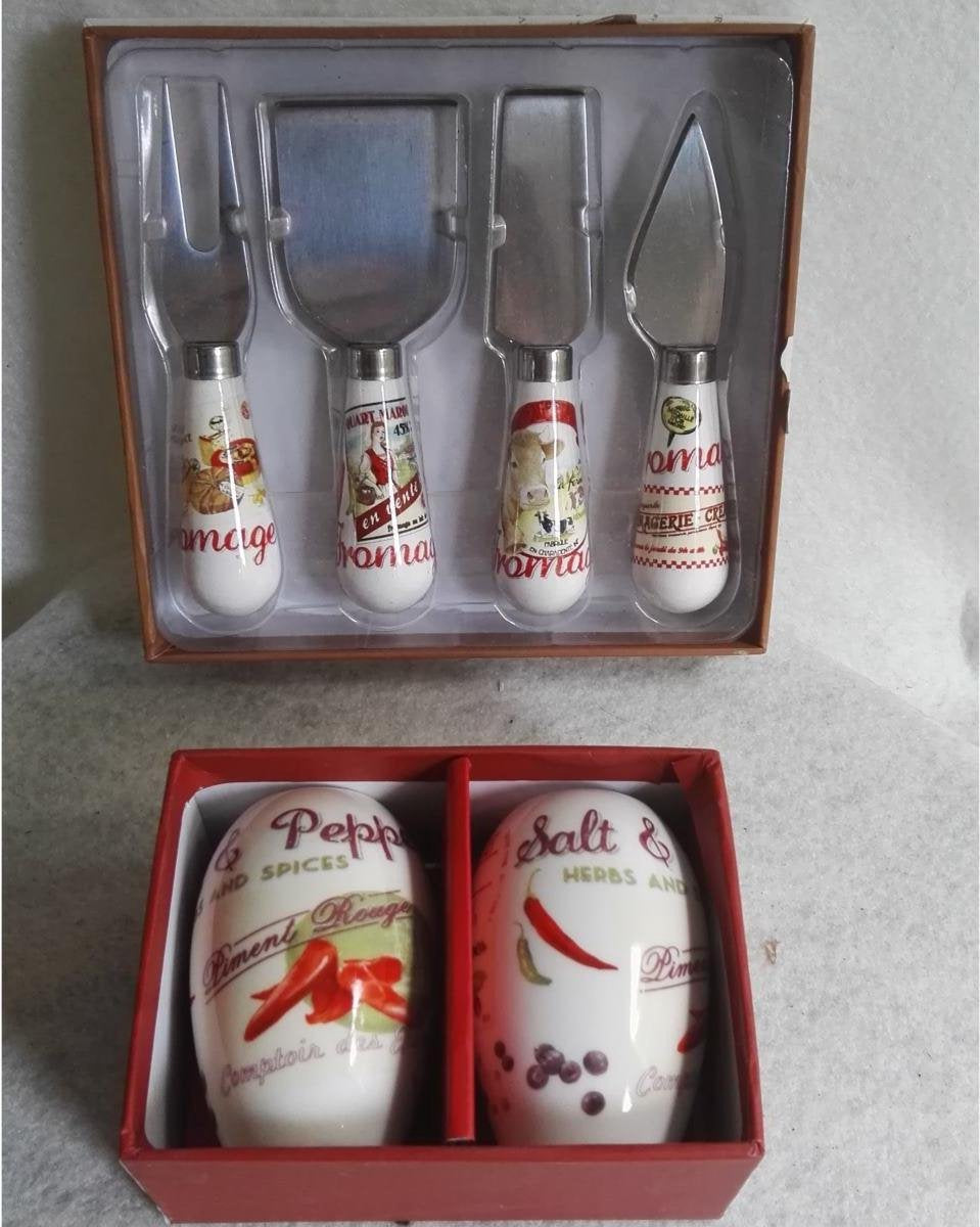 MadDeco - Kaasmes - kaasspatel - kaasprikker - peper- en - zout - stel