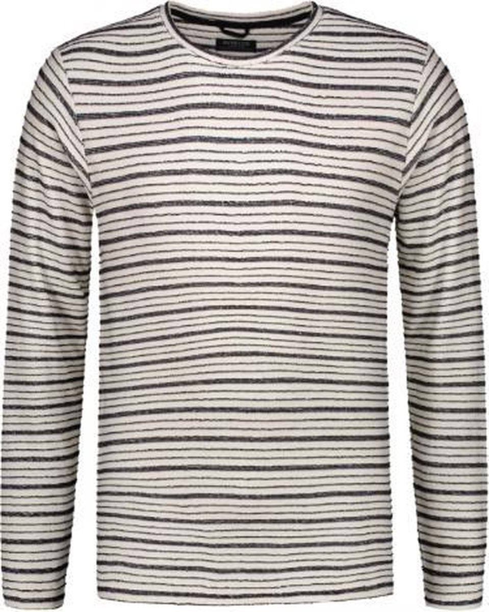 Dstrezzed Crewneck Longsleeve Slub Stripe Dark Navy (202426 - 649)