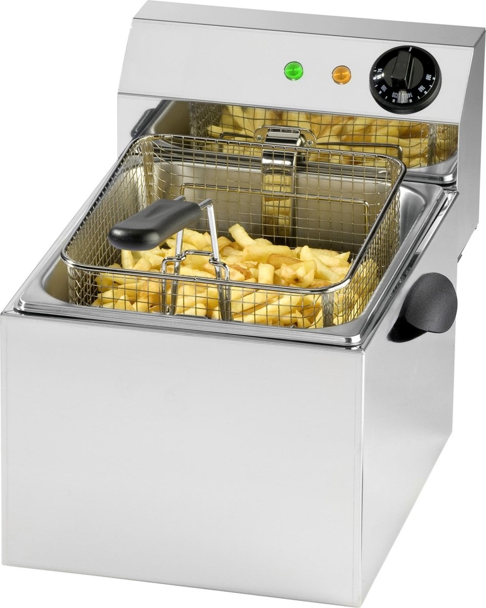 SARO Friteuse - 2 jaar garantie - uitneembaar verwarmingselement - 6 liter - professioneel model PROFRI 6