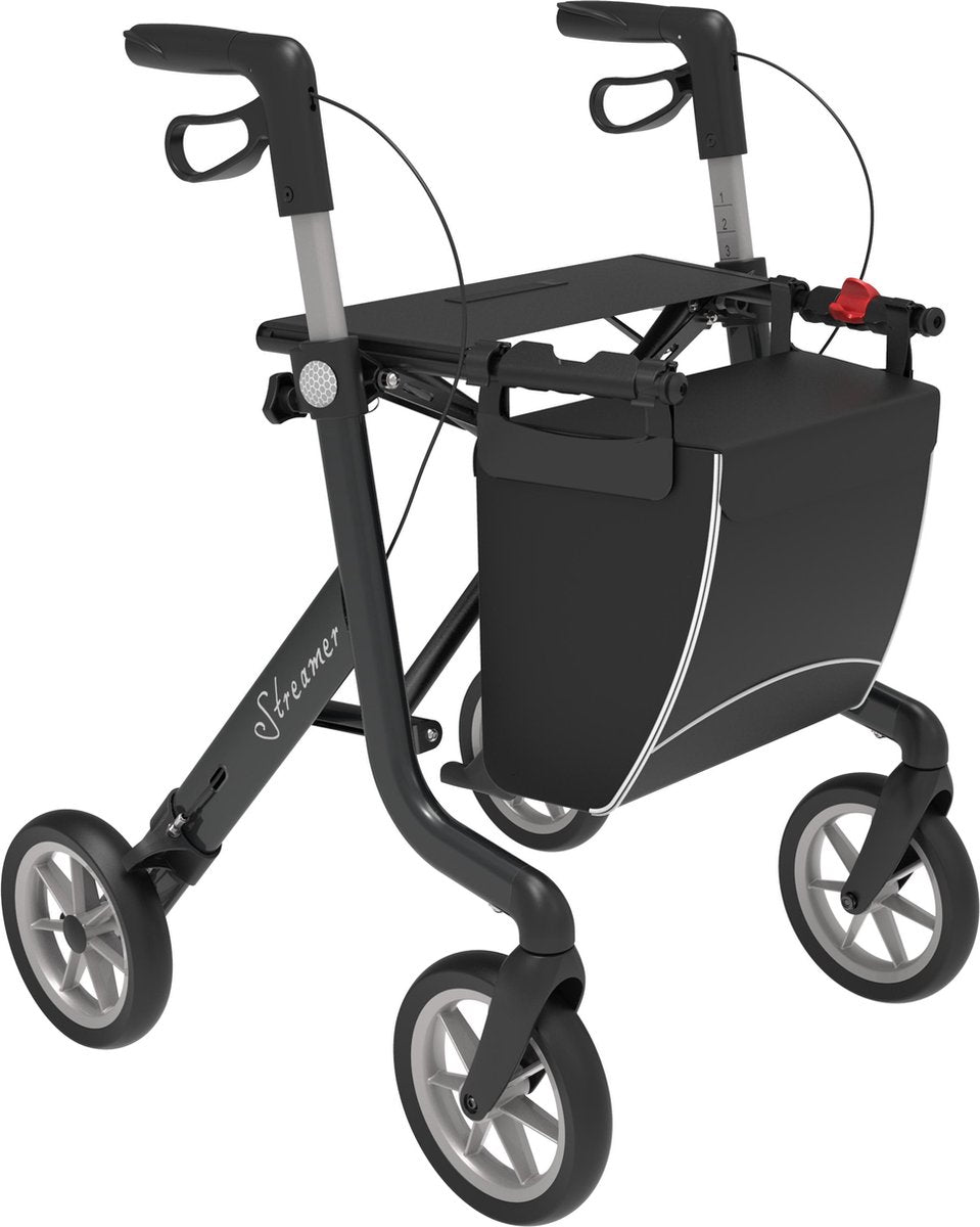 Rehasense Streamer rollator Large Zwart