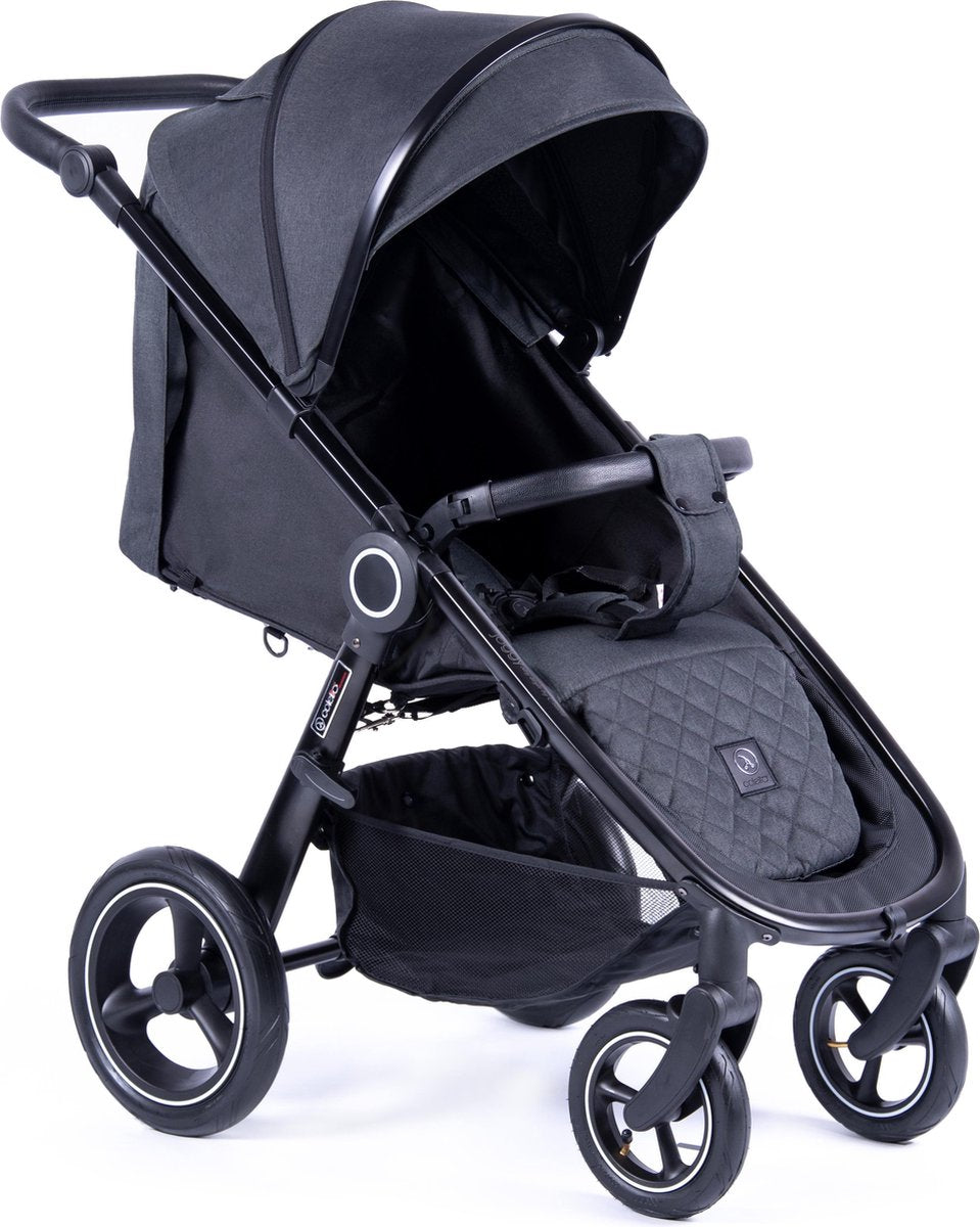 Joggy buggy - Lichtgewicht- Inclusief voetenzak & regenhoes - Zwart