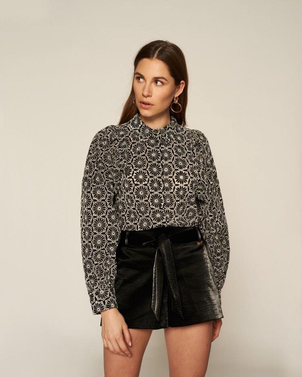 Freebird Kendall Blouse Zwart  dames maat L