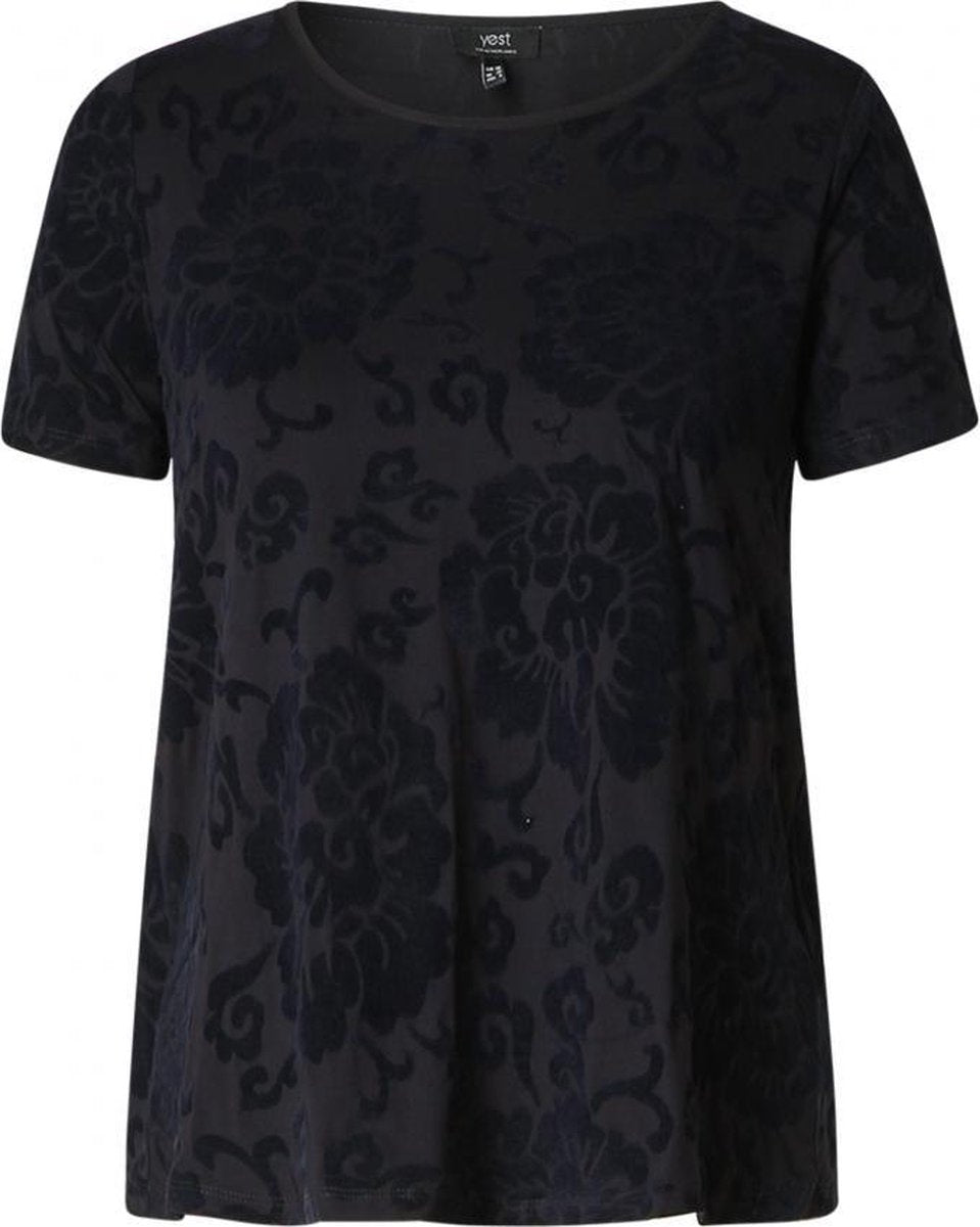 YEST Caitlyn Jersey Shirt - Dark Blue - maat 46