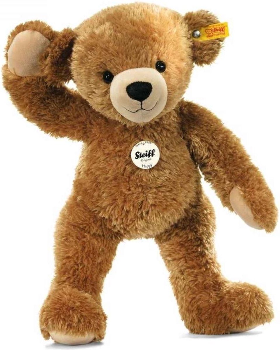 Steiff Knuffel Lichtbruin Happy Teddybeer - 28 cm