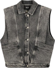 Alix the label Spijker Gilet Grijs  dames maat XS