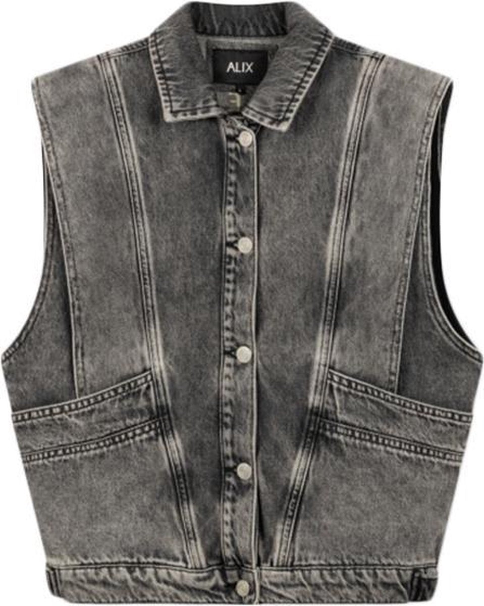 Alix the label Spijker Gilet Grijs  dames maat XS