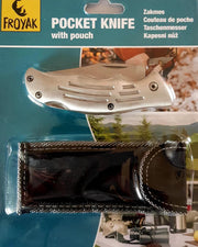 Froyak Zakmes met etui RVS  Met mes vergrendeling
