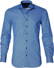 City Line By Nils Overhemd - Bodyfit - Blauw - 42
