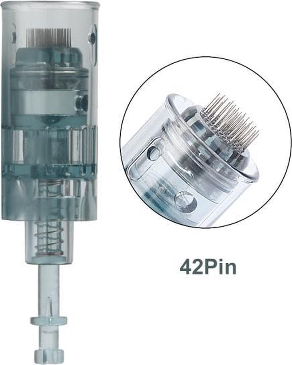 42 Naalds SelectGoodz Bajonetsluiting Microneedling cartridge (opzetstuk) voor de dermapen – 5 losse cartridges – rest acne – anti-aging - littekens
