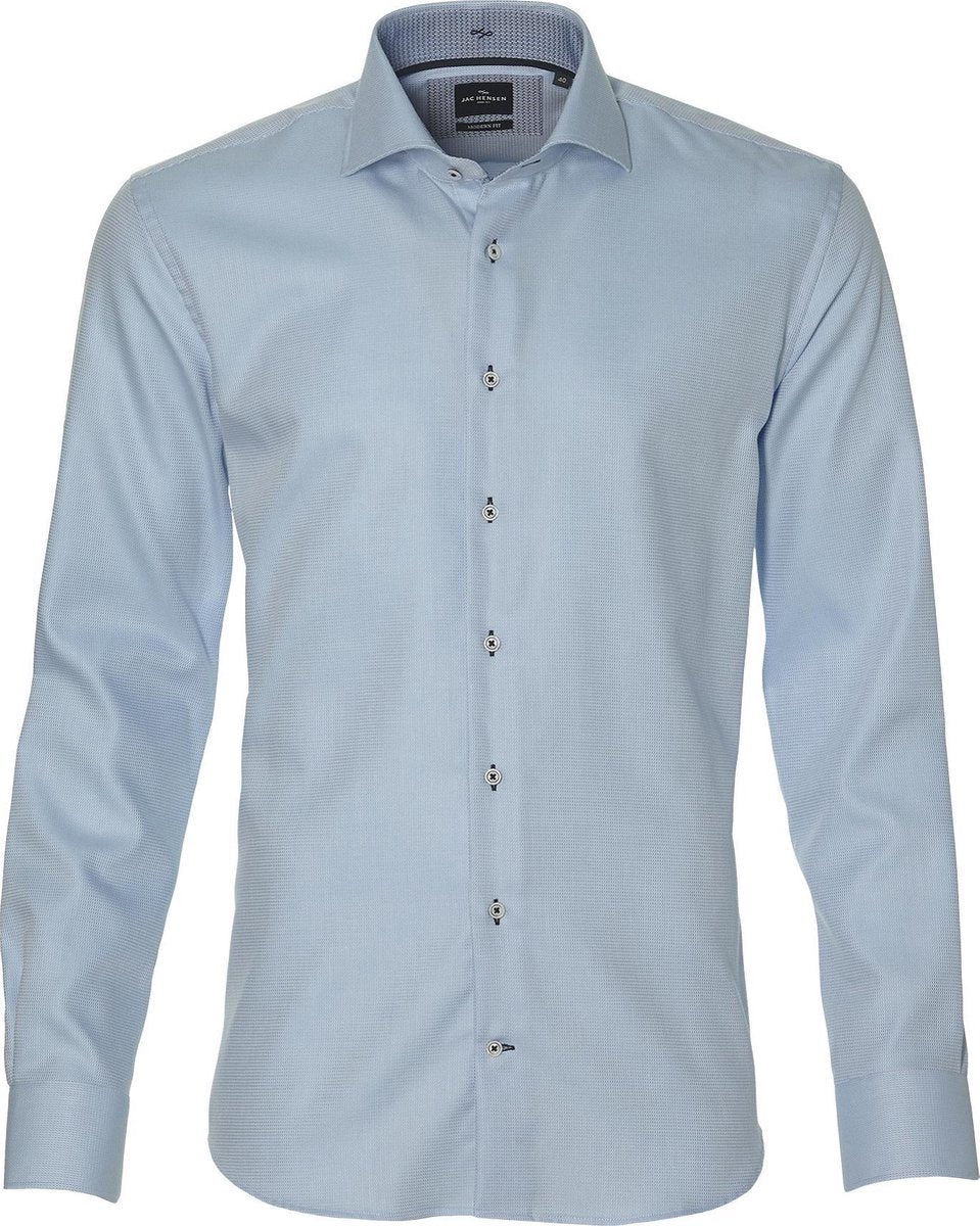 Jac Hensen Overhemd - Modern Fit - Blauw - 48