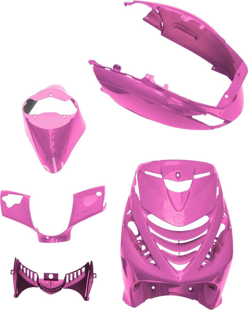 PLAATSET ZIP SP PASSEND OP PIAGGIO ZIP 5 DELIG GLANS ROZE