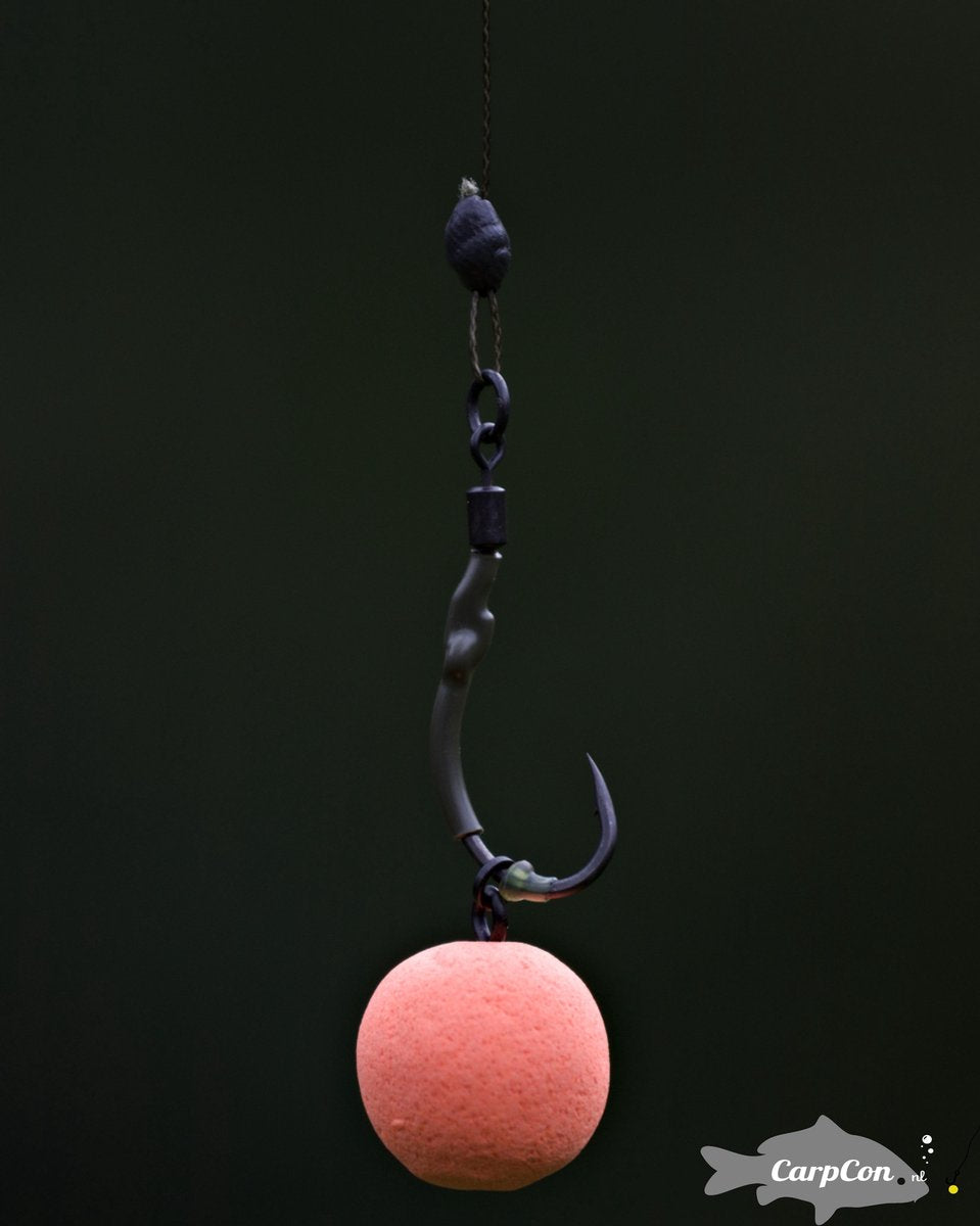 Circle Hook Spinner Rig Hook Section - 2 stuks - Haakmaat #8 - Ready-to-Fish Karper Onderlijn