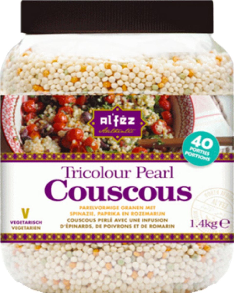 Alfez Pearl Couscous  | Couscousparels | ideal voor om voor de keuken en voor het hele gezin pot 2 kg