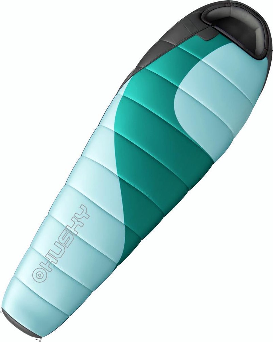 Husky mummyslaapzak Azure -22°C 2021 220 x 90 cm - Blauw - Grijs