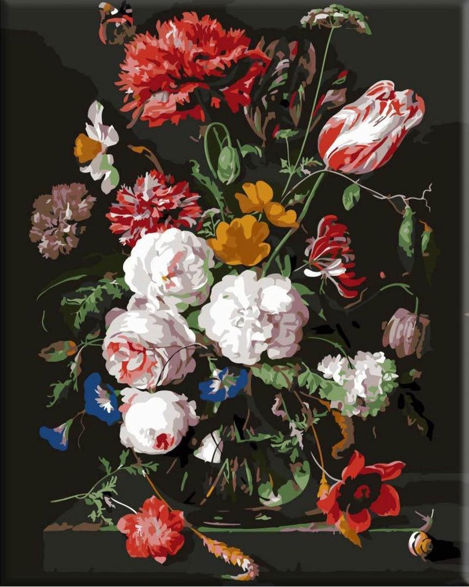 Paint By Number - Schilderen Op Nummer Volwassenen - Bloemen Boeket - zonder Frame - 40x50 cm
