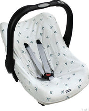 DOOKY SEAT COVER 0+ AUTOSTOEL HOES -ORGIAMI SWALLOW GREY JADE