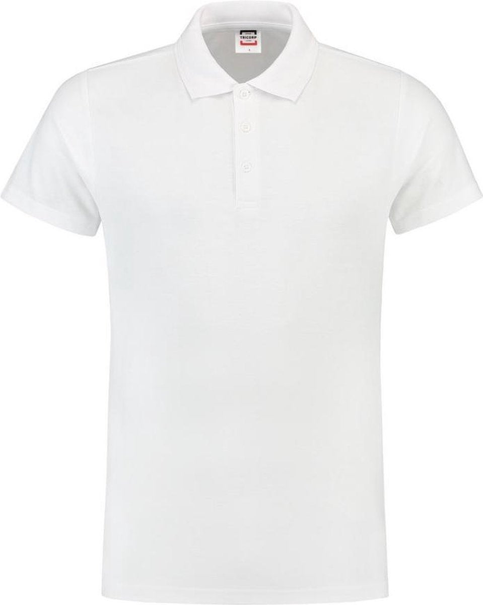 Tricorp Poloshirt fitted - Casual - 201005 - Wit - maat XS