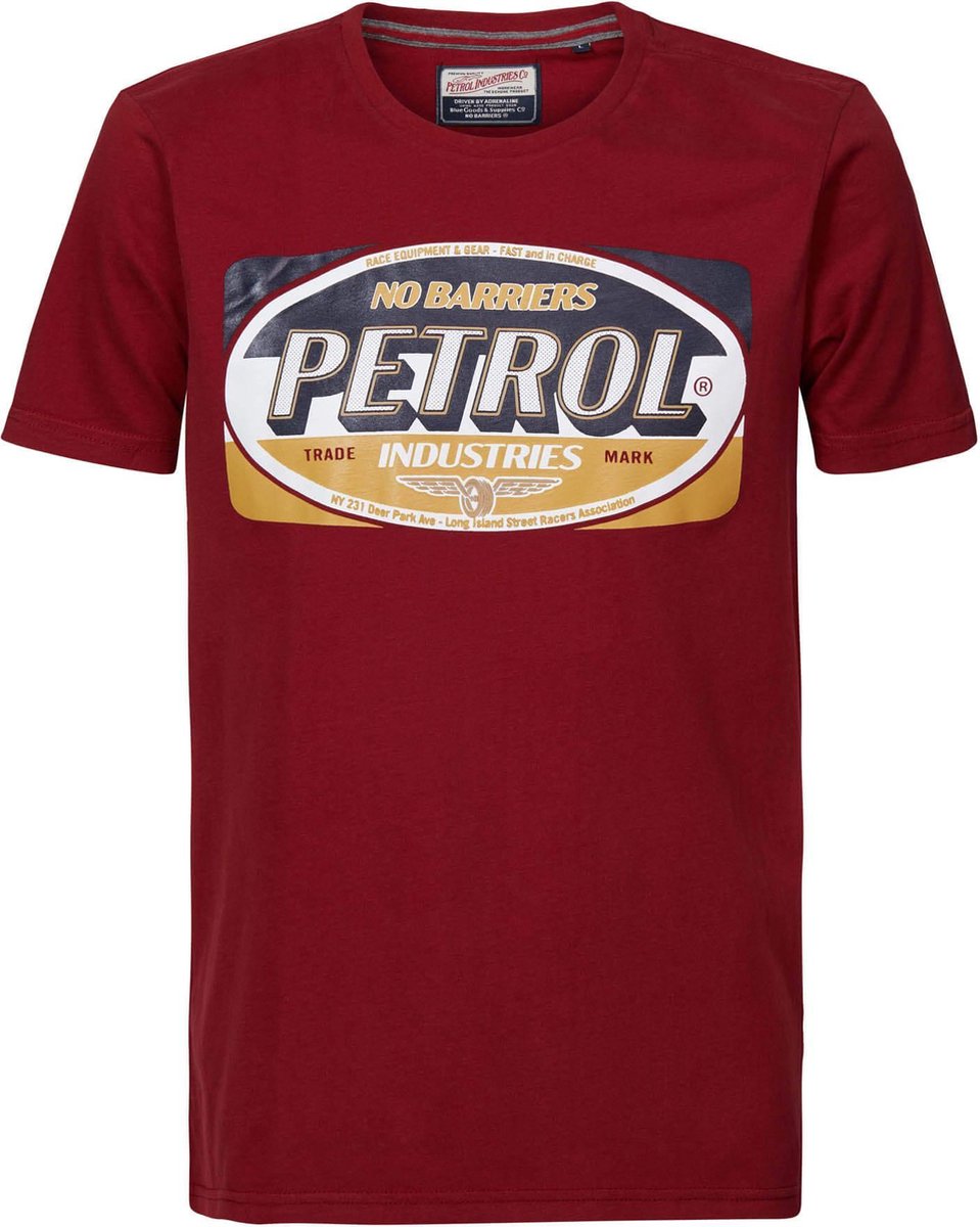 Petrol Industries - Heren Artwork T-shirt - rood - Maat S