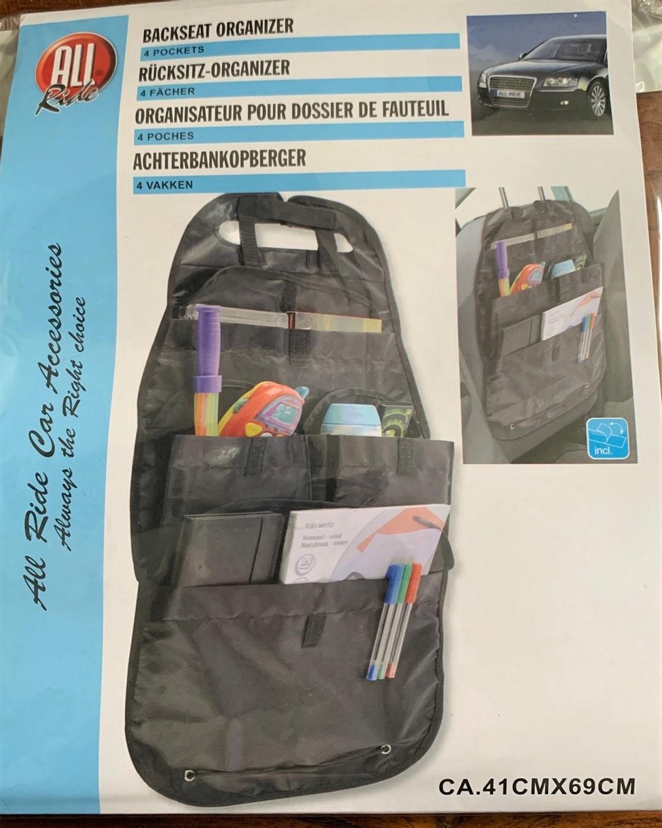 All Ride 871125272696 Deluxe Car Seat Organizer