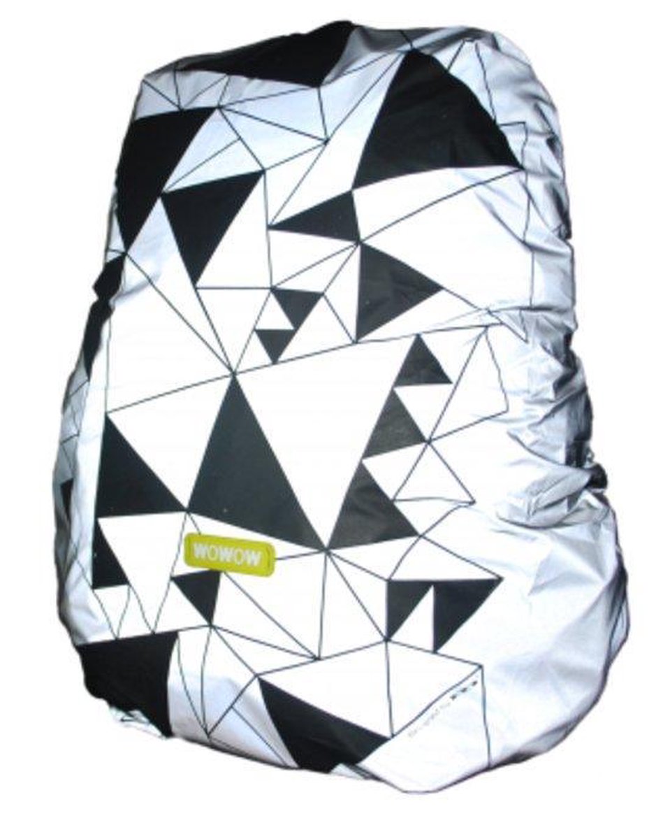 Rugzakhoes WOWOW Urban silver - full reflective - Regenovertrek tas 35L