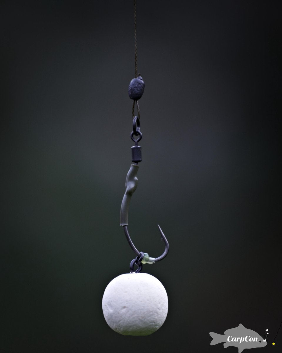 Ronnie/Spinner Rig Hook Section  - 2 stuks - Haakmaat #6 - Ready-to-Fish Karper Onderlijn