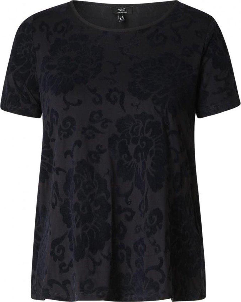 YEST Caitlyn Jersey Shirt - Dark Blue - maat 48