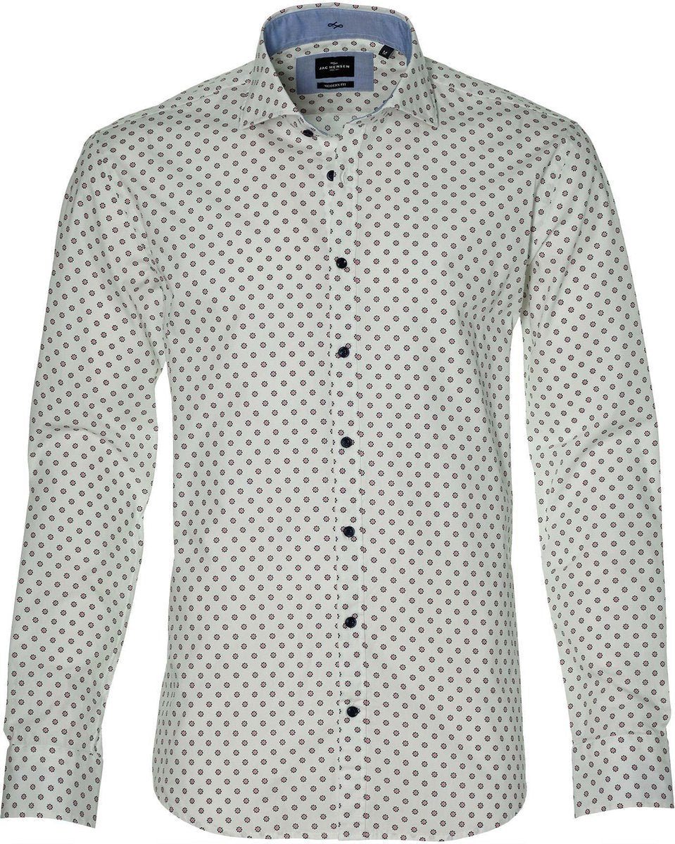 Jac Hensen Overhemd - Modern Fit - Wit - 3XL Grote Maten