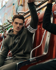Malelions Captain Hoodie - Army/Off-White - XS