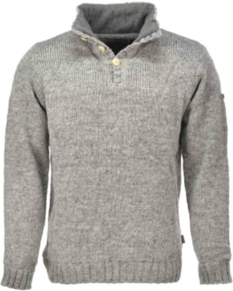 Pure Wool herentrui MNL-1701 Ecru - Ecru - M