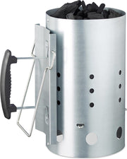 relaxdays brikettenstarter XL - bbq starter met veiligheidshandgreep - houtskool starter