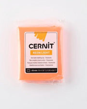 Boetseerklei Neon Oranje - Cernit Neon 56g orange - 6 stuk