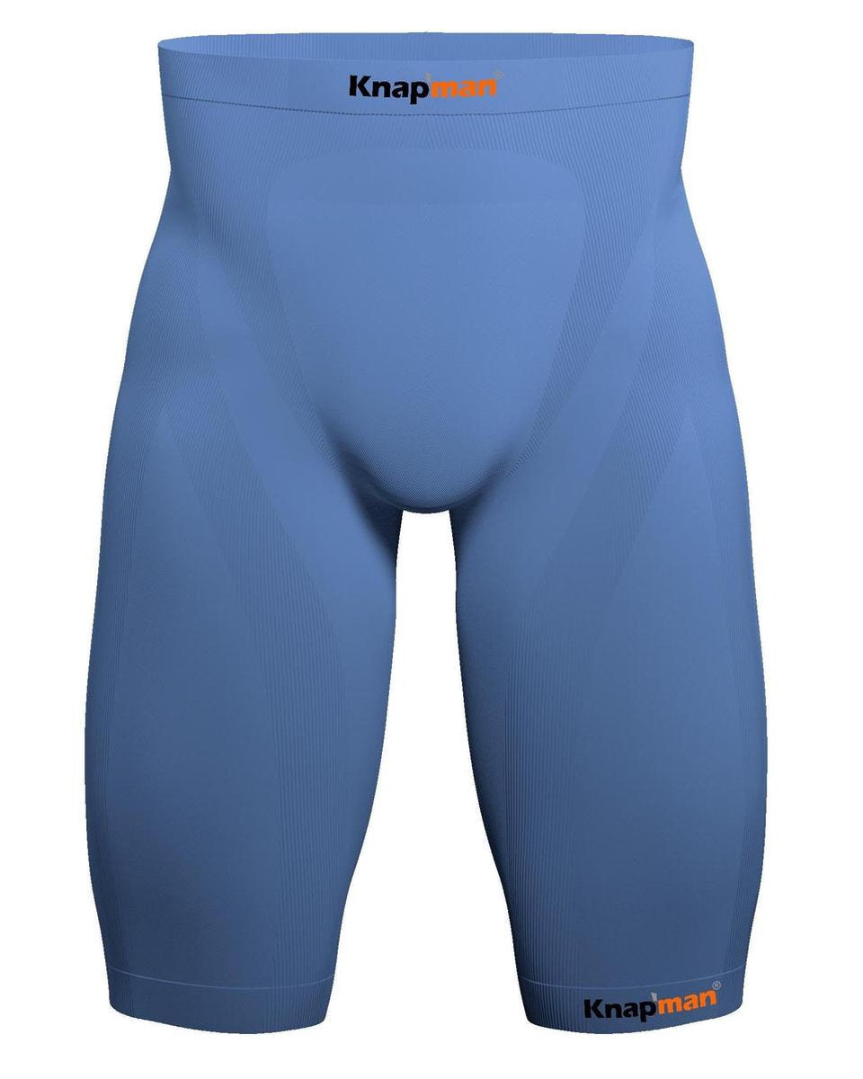 Knapman Zoned Compression Short 45% Lichtblauw | Compressiebroek (Liesbroek) voor Heren | Maat L