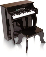 Staande zwarte kinderpiano 25 toetsen