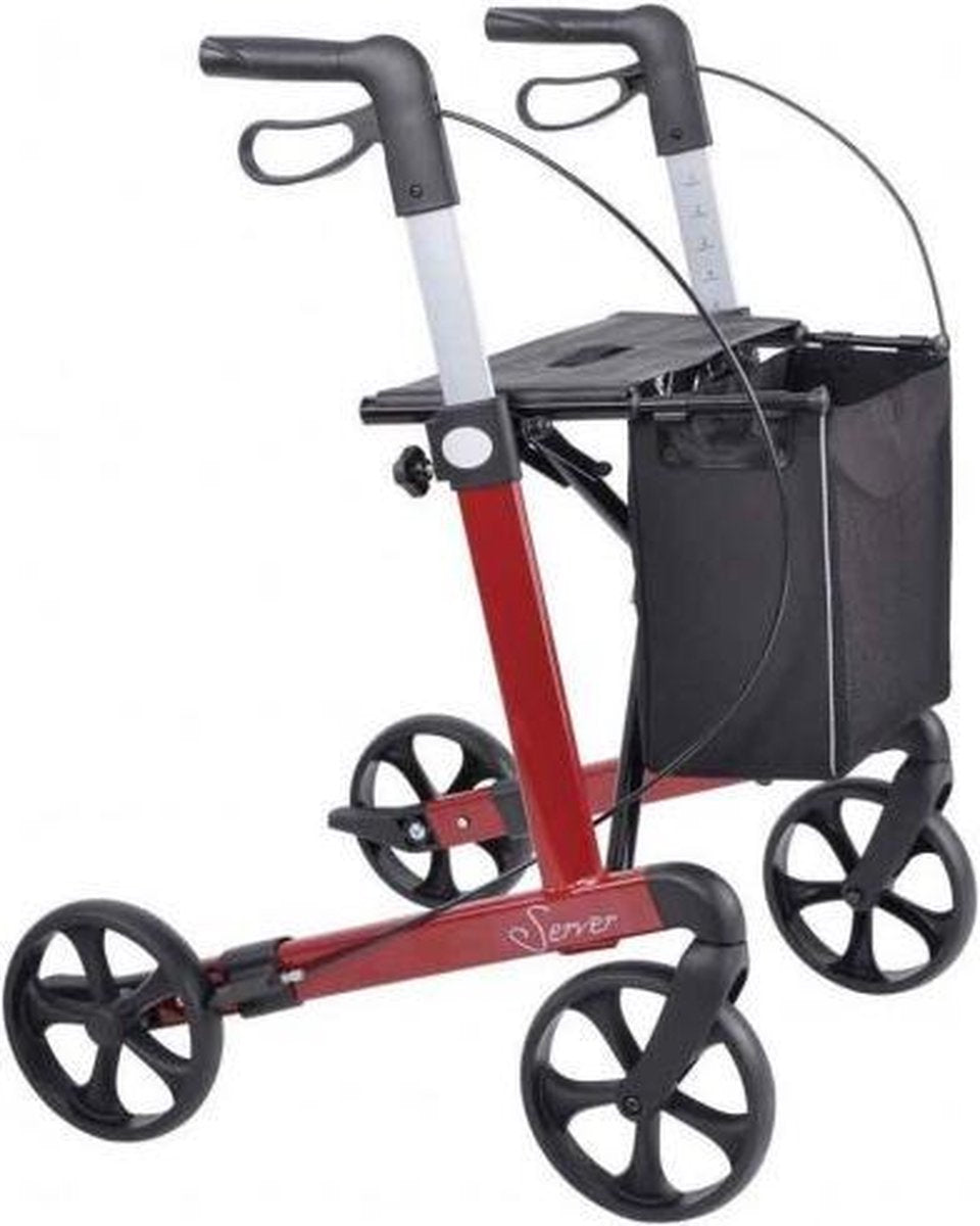 Rehasense Server Rollator Wijnrood-Small (zithoogte 50 cm)