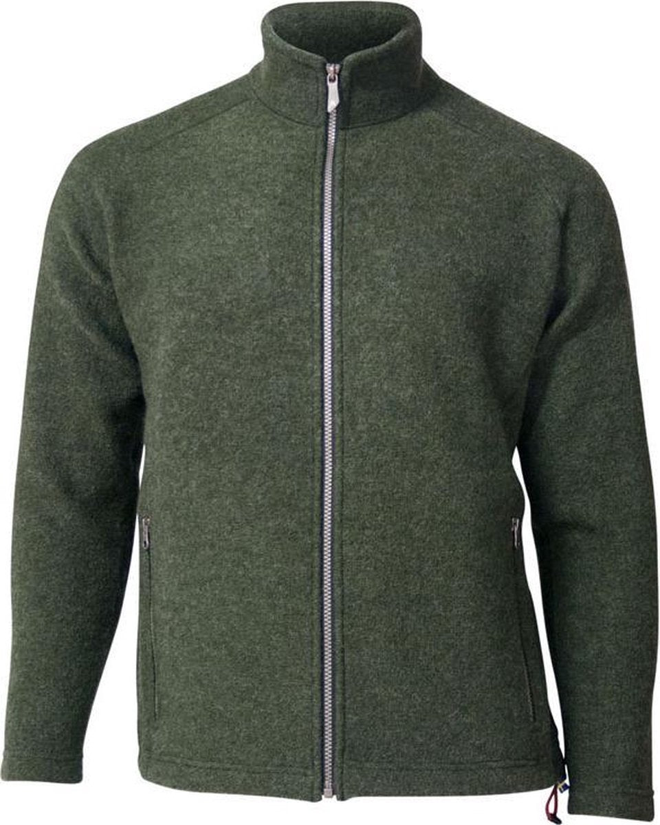 Ivanhoe Outdoorvest Danny Heren Wol Donkergroen Maat M