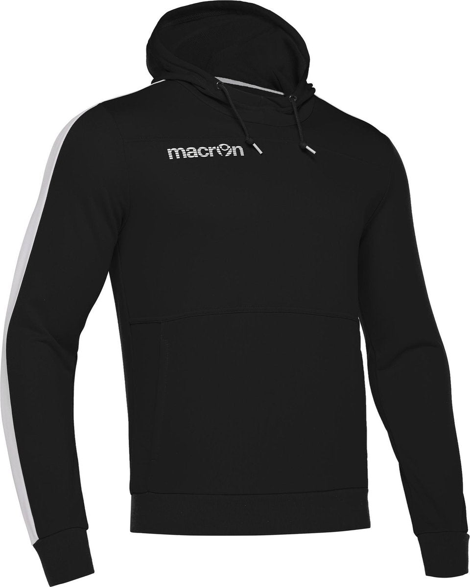 Macron Ska Hoodie - Unisex - Zwart/Wit - Maat M