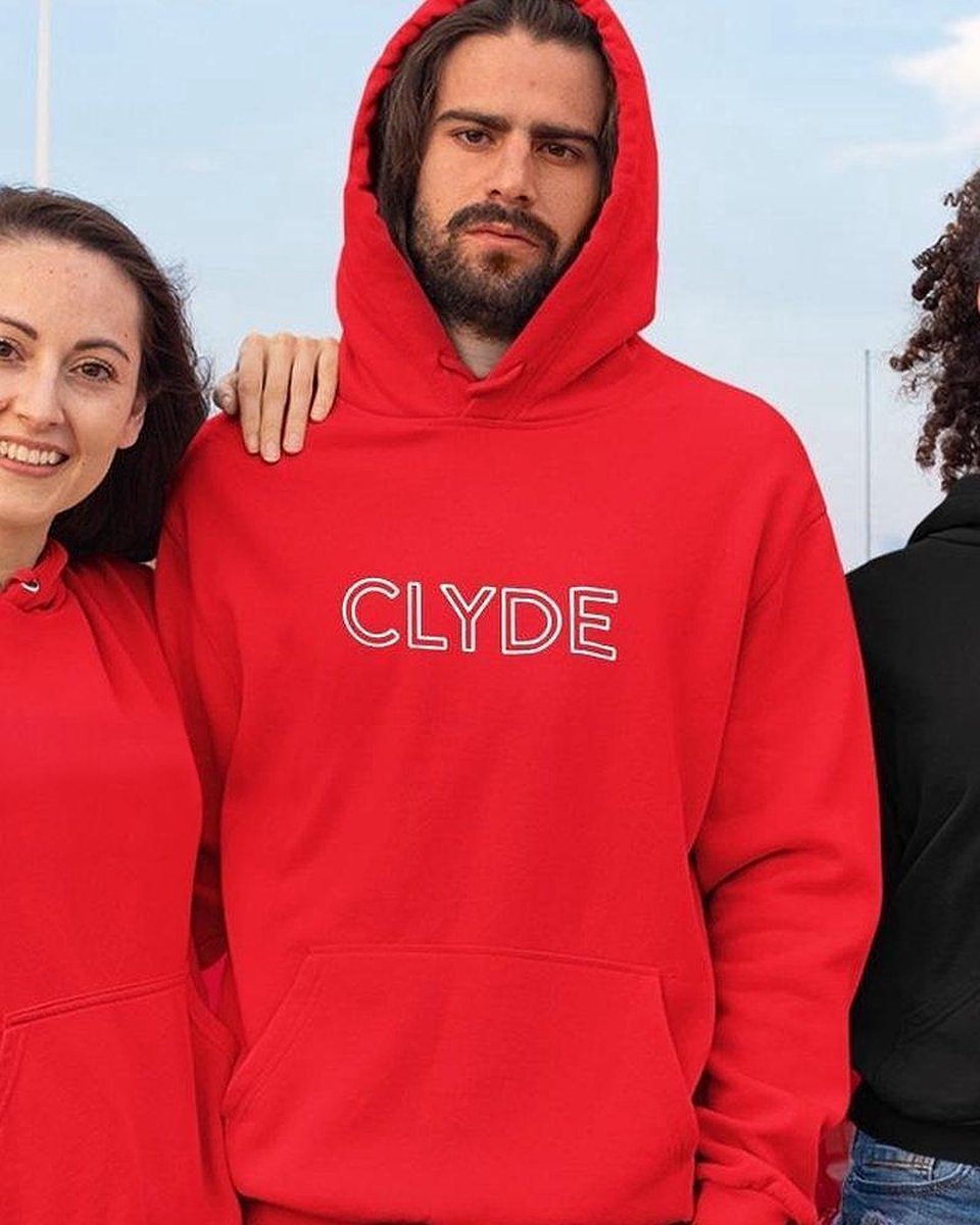 Bonnie & Clyde Hoodie Red (Clyde - Maat 3XL)