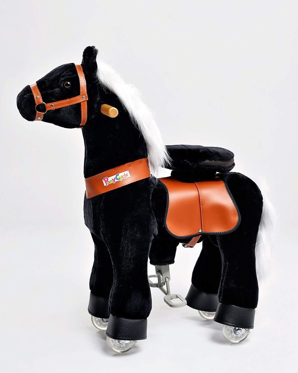 PonyCycle Zwart met witte manen