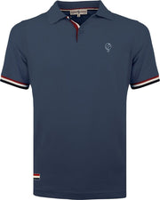 Heren Polo Matchplay - Jeans Blauw