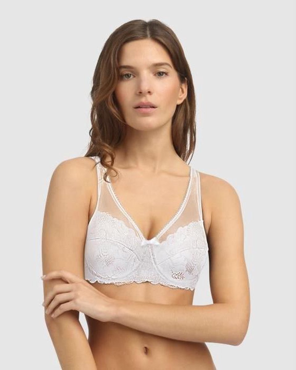Dim Generous Essentiel Bh - Beha - Met Beugel - Met Kant - Maat 90B - Wit