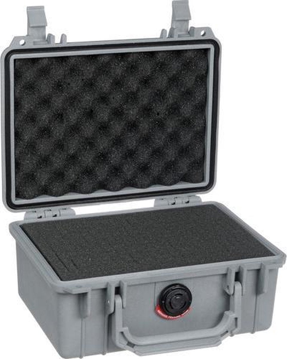 Peli Case   -   Camerakoffer   -   1150   -  Zilver   -  incl. plukschuim  20