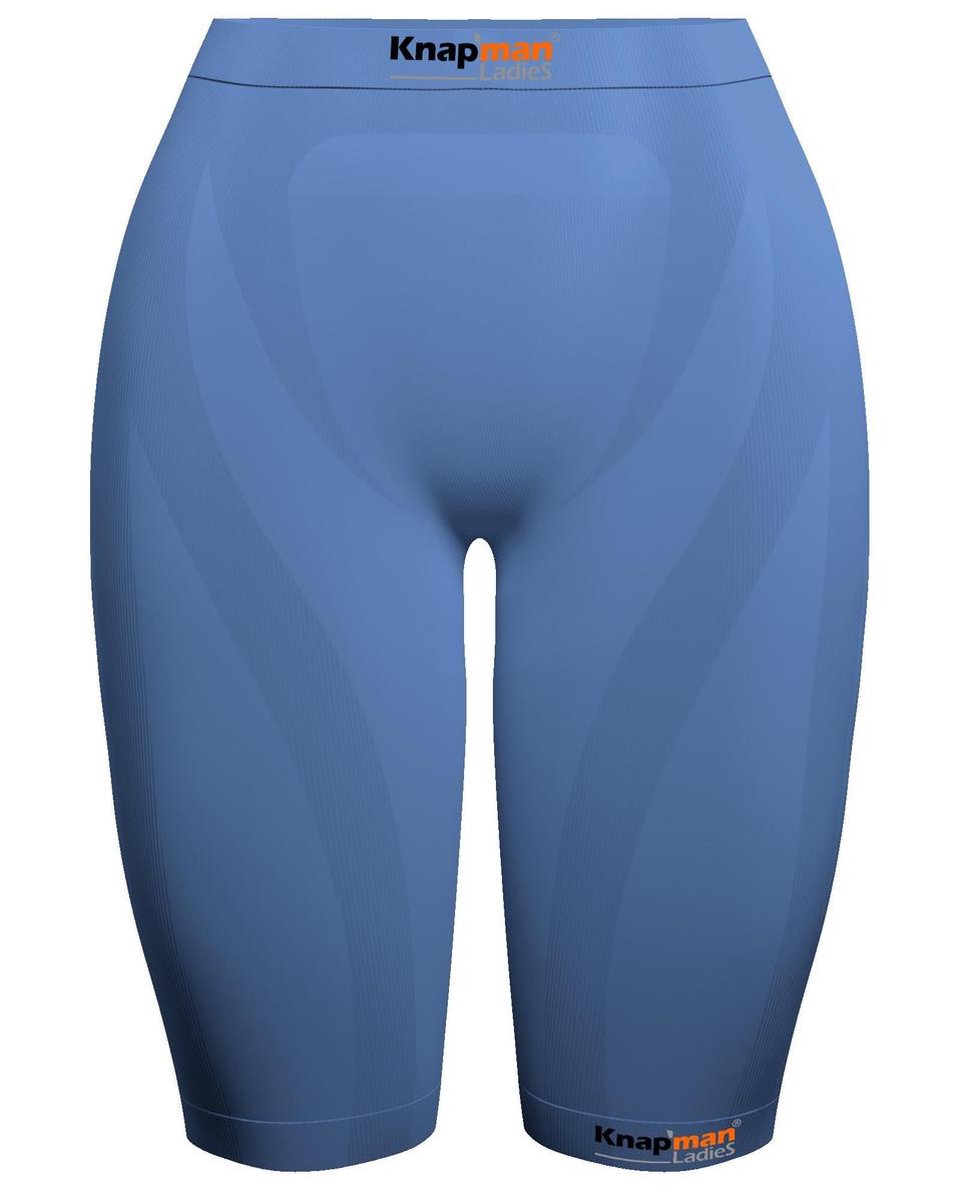 Knapman Ladies Zoned Compression Short 45% Lichtblauw | Compressiebroek (Liesbroek) voor Dames | Maat L