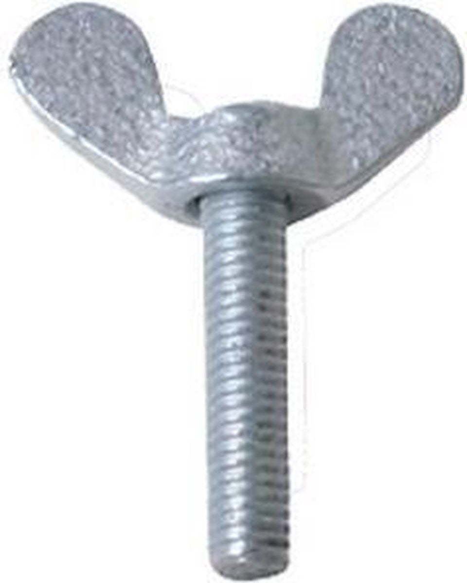 Kobout Kelfort Vleugelschroef gegalvaniseerd M10 x 50mm (Prijs per 20 stuks)