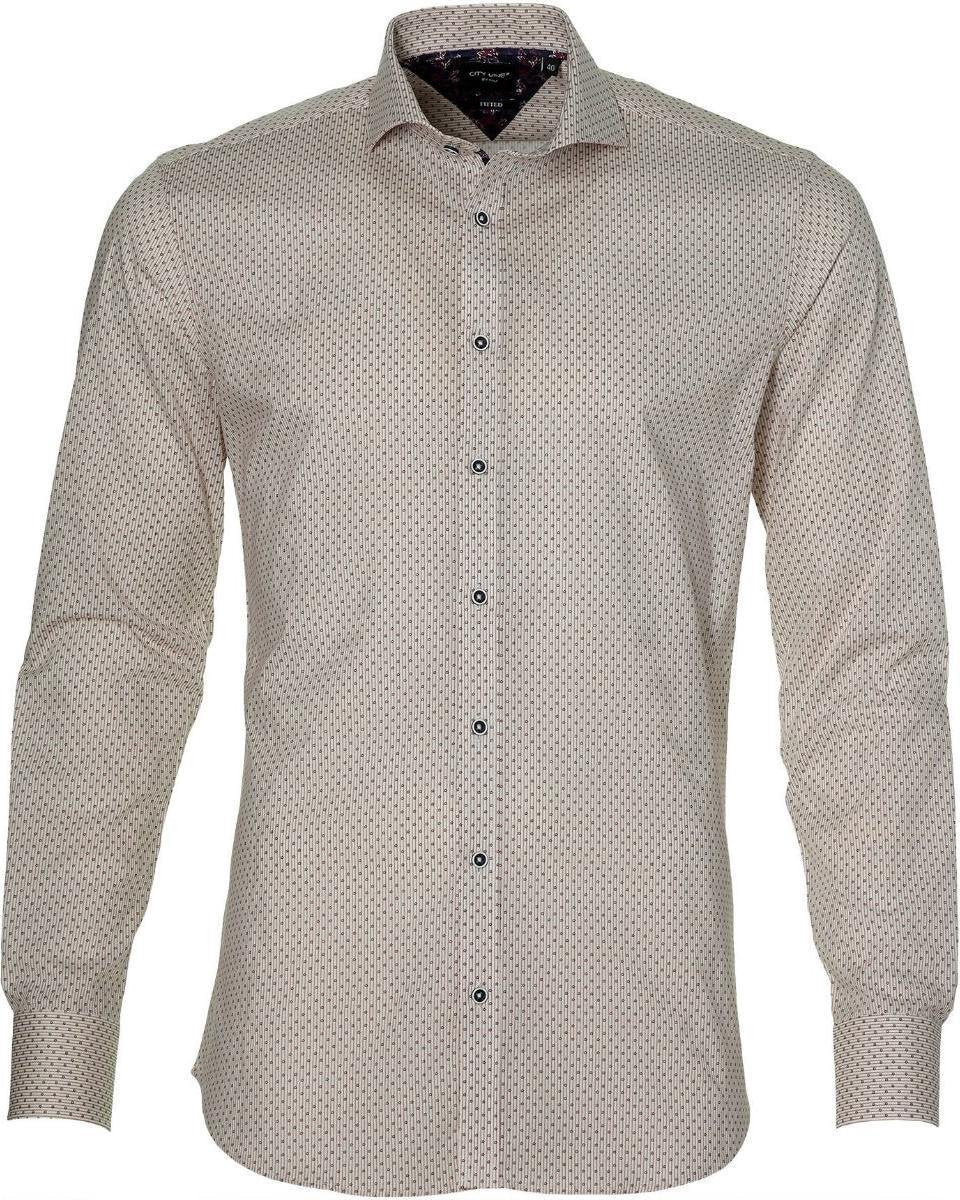 City Line By Nils Overhemd - Body Fit - Rood - 38