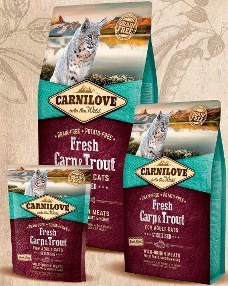 Carnilove Cat Grain Free Fresh Carp & Trout 6 kg -  - 80009424