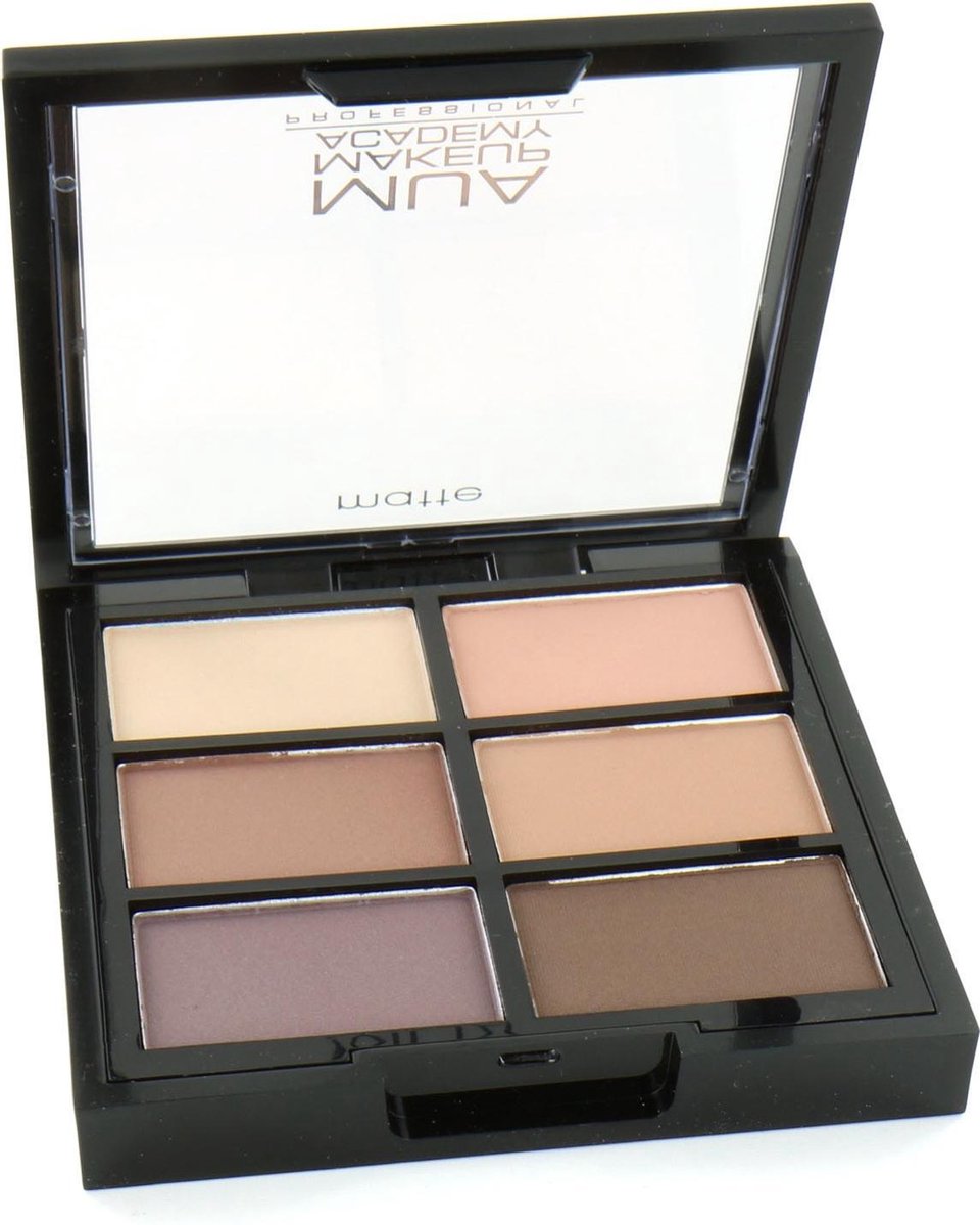 MUA 6 Shade Matte Oogschaduw Palette - Soft Suedes